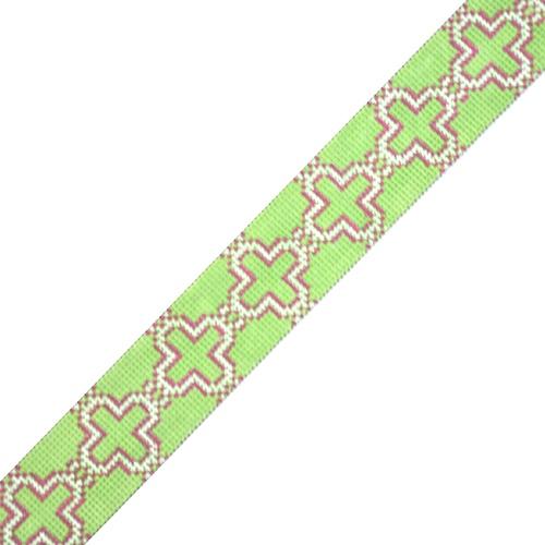 Moroccan Tile Belt - Green