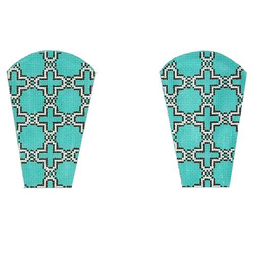 Moroccan Tile on Teal Scissors Case