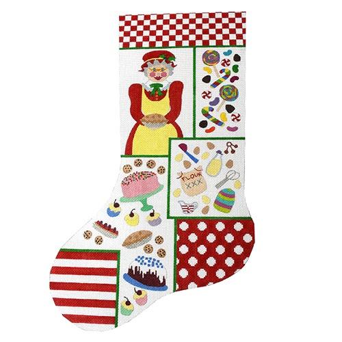 Mrs. Claus Collage Stocking