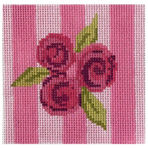 Rose on Stripes