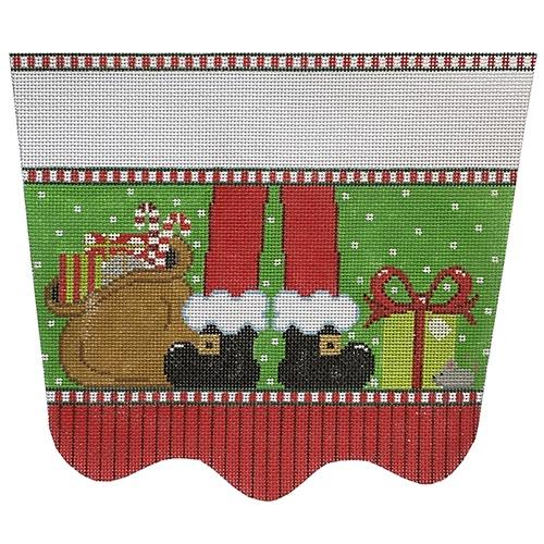 Santa Feet Stocking Topper