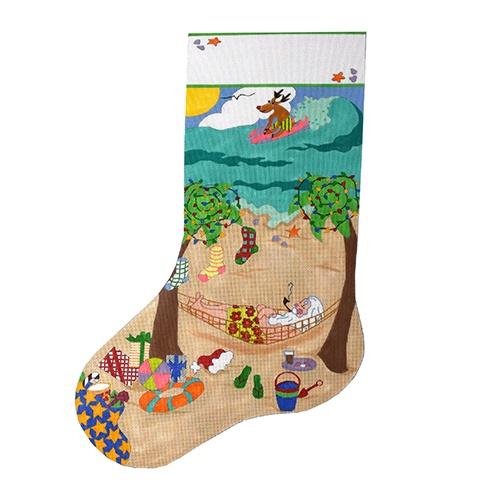 Santa's Beach Vacation Stocking