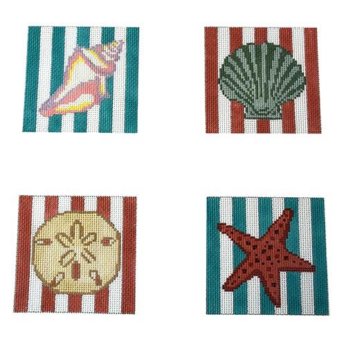 Seashells Coasters Set