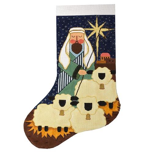 Shepherd with Sheep Stocking