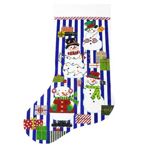 Snowmen and Presents Stocking