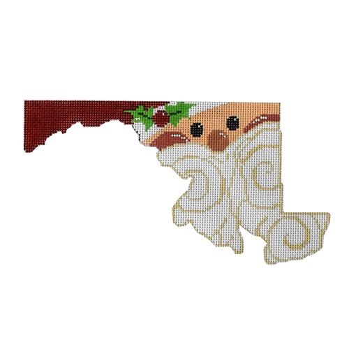 State Shaped Santa - Maryland