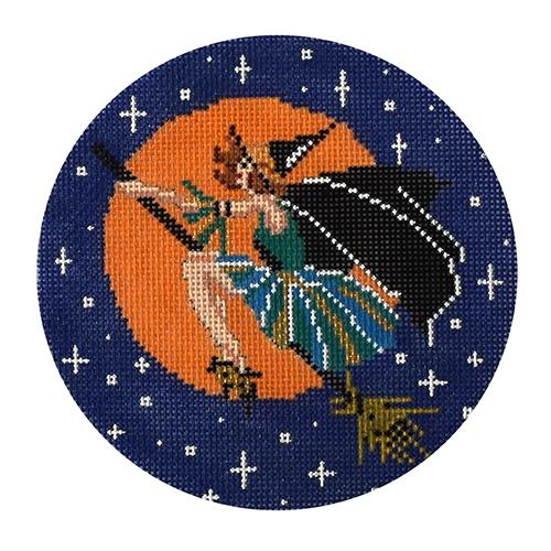 Witch on a Broom Round