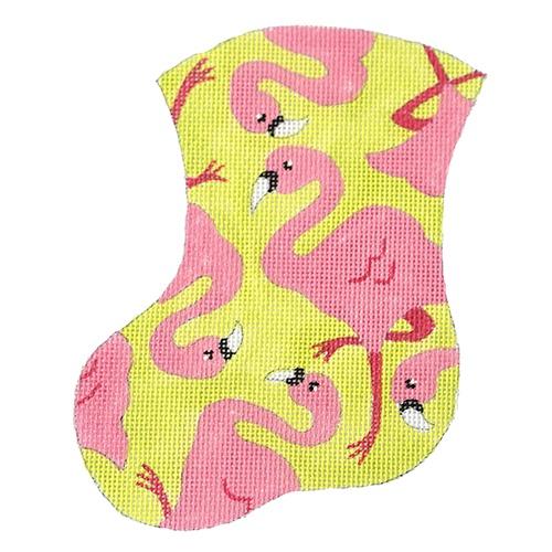 Yard Art (Pink Flamingos) Mini Stocking