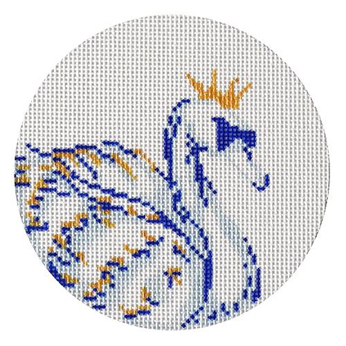 Blue/White Twelvetide - Seven Swans