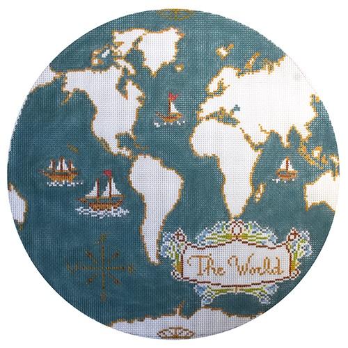 Atlas Pillow in Dark Blue