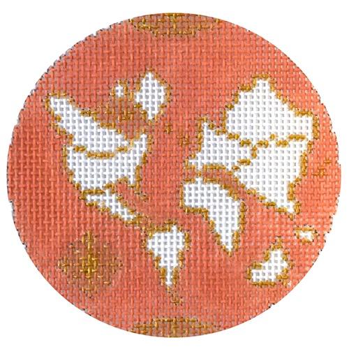 Atlas Round Ornament - Coral on 13