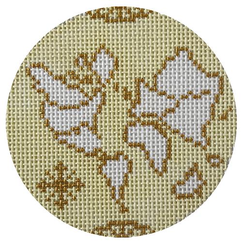 Atlas Round Ornament - Yellow on 13