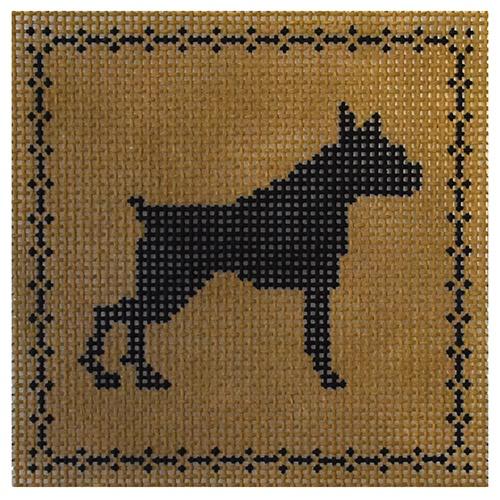 Boxer Silhouette Coaster