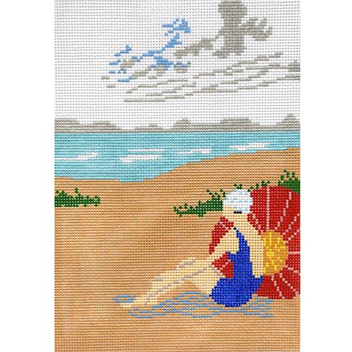 Beach Lady in Swimsuit