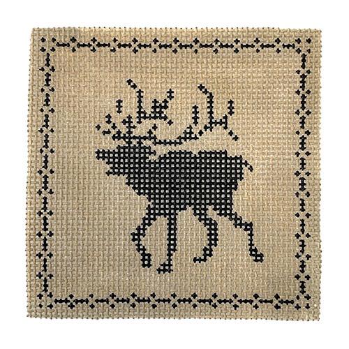 Caribou Silhouette Coaster