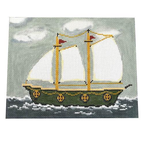 Green Ship Sailing