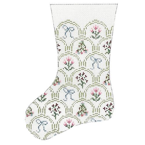 Holiday Scallop Mini Stocking