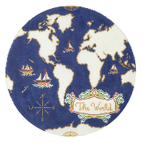 Atlas Pillow in Navy