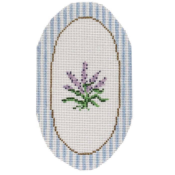Lavender Oval Ornament