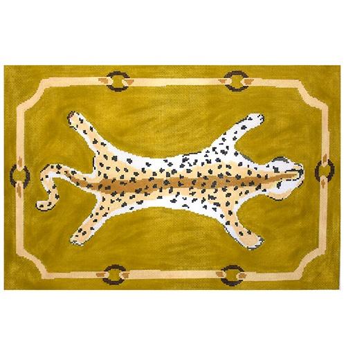 Leopard Pillow in Yellow