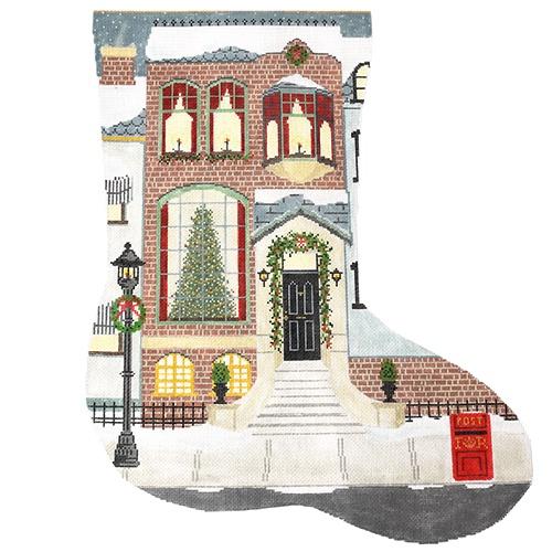 London Brownstone Stocking on 18