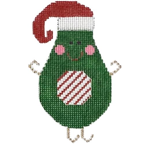 Avocado Santa with Stitch Guide