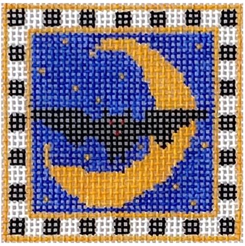 Bat in the Moon with Stitch Guide