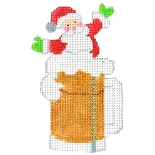 Beer Stein Santa with Stitch Guide