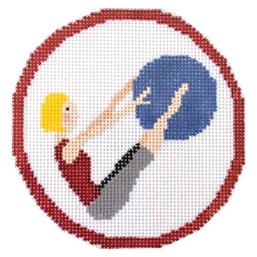 Pilates Girl with Stitch Guide