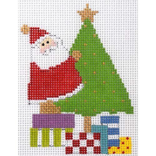 Santa Standing Tall with Stitch Guide