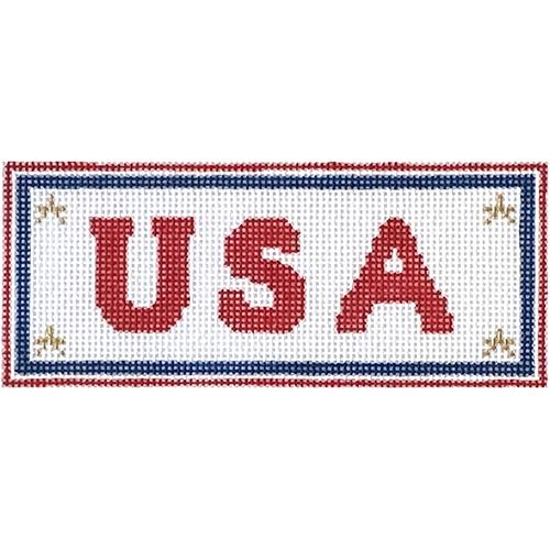 USA Sign with Stitch Guide