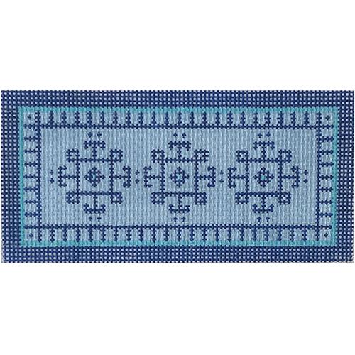 Thorn Alexander Logo Eyeglass Case - Blue