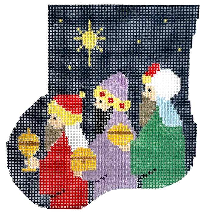 Three Wise Men Mini Sock with Camel Insert