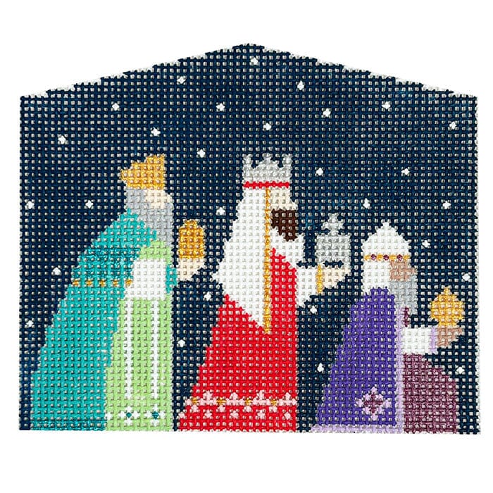 Three Wisemen on Navy Background