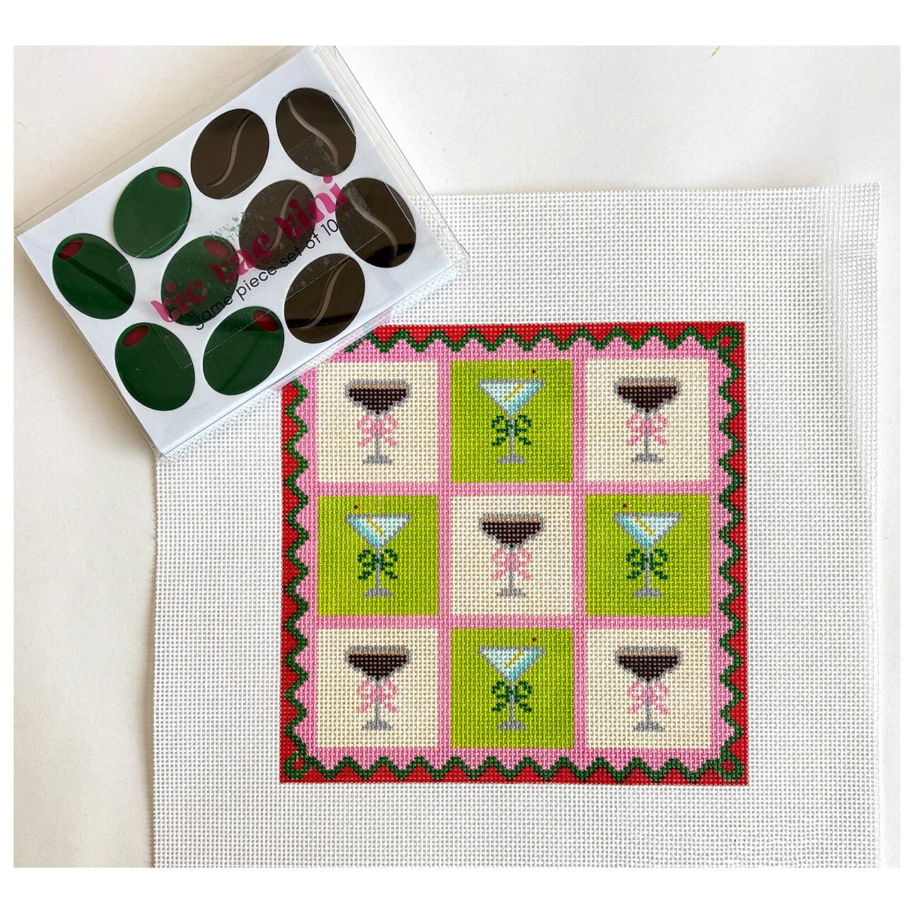 Tic Tac Tini Needlepoint Game Set