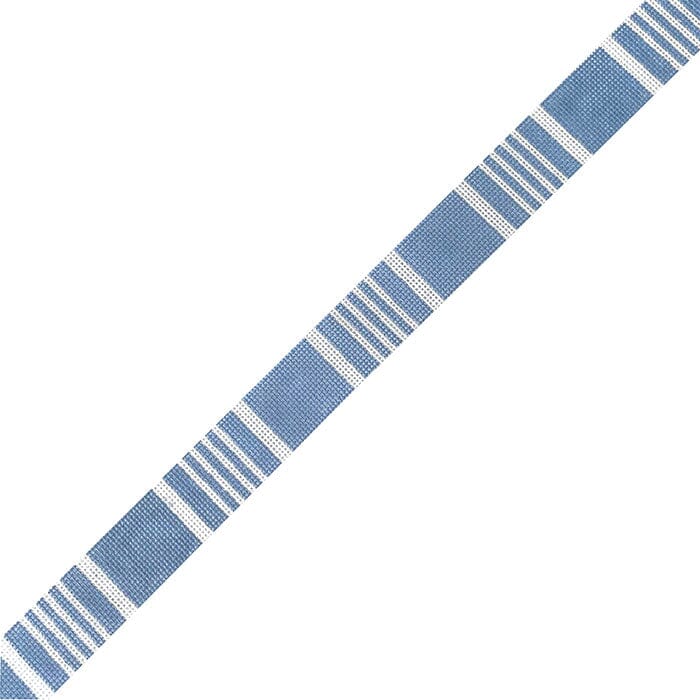 Ticking Stripe Belt - Light Blue