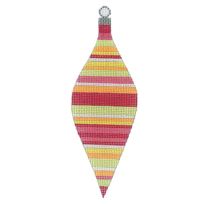 Tickled Pink Series - Raspberry Stripe Teardrop