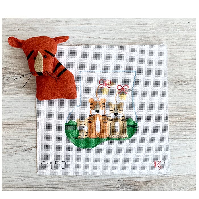 Tiger Family Mini Sock with Tiger Insert