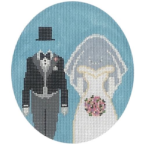 Bride and Groom Oval