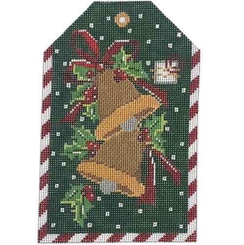 Golden Bells & Holly Gift Tag