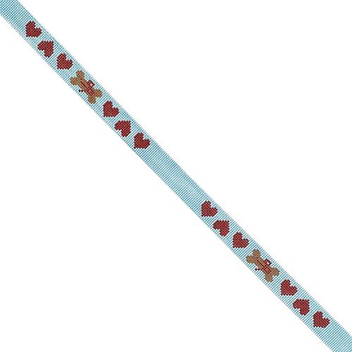 Hearts and Bones with Bows Dog Collar