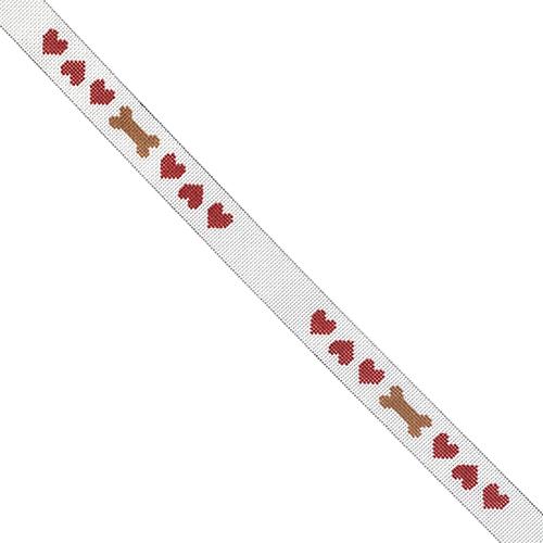 Dog Collar - Hearts and Bones Large