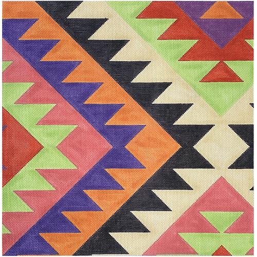 Kilim - Purple/Orange/Black/Beige