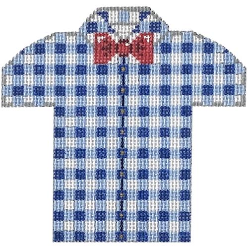 Men's Shirt - Blue/White Gingham