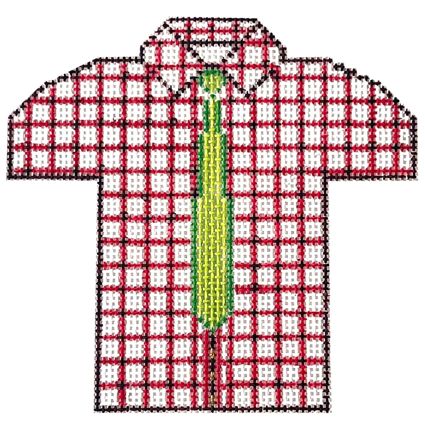 Men's Shirt - Red/White Check
