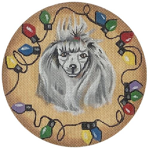 Poodle w/ Lights Ornament