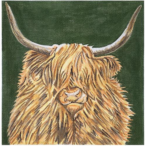 Scottish Highland Cow Selfie Pillow