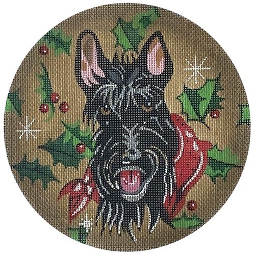 Scotty w/ Holly Ornament