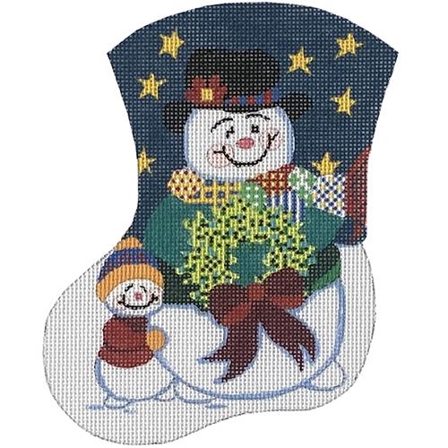 Sidney Snowman Mini Stocking