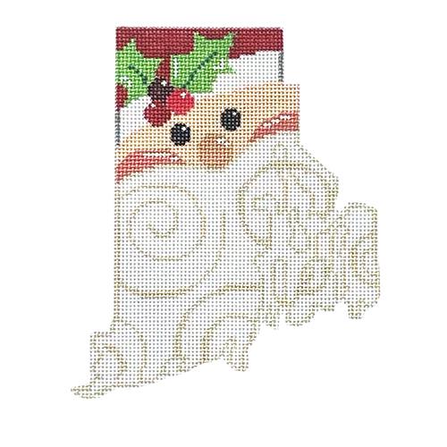 State Shaped Santa - Rhode Island